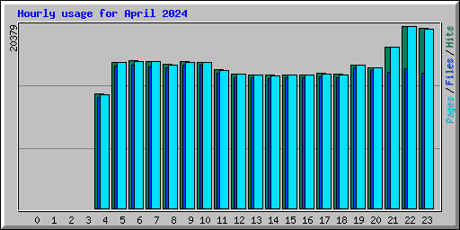 Hourly usage for April 2024